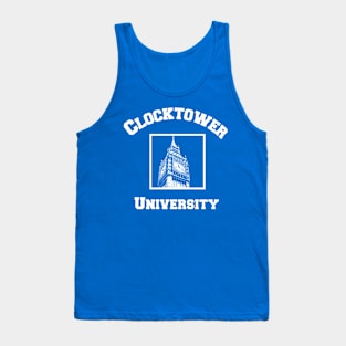 Clocktower University Shirt (Light text, Modern style) Tank Top